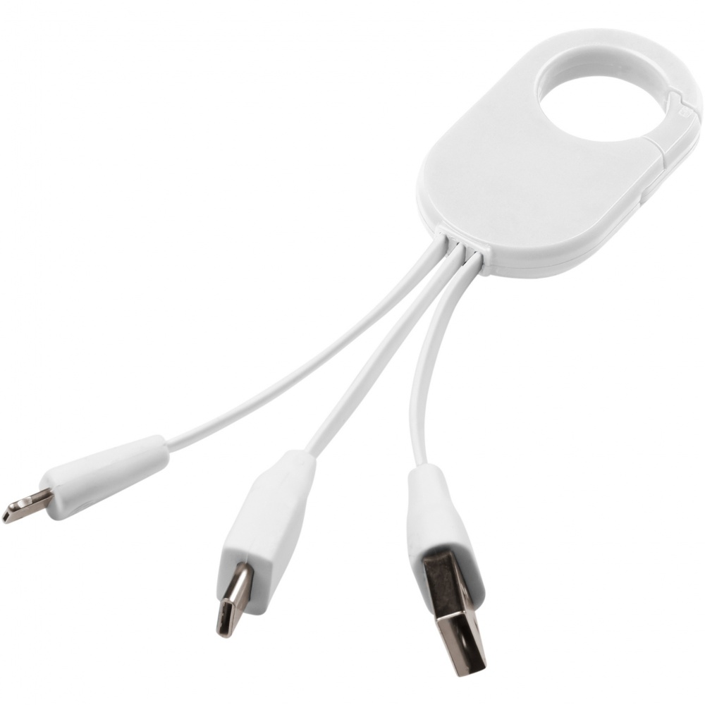 Logo trade promotional giveaways image of: Troop 3-in-1 charging cable