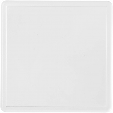 Logo trade promotional giveaways picture of: Ellison square plastic coaster with paper insert