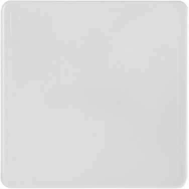 Logo trade promotional giveaways image of: Renzo square plastic coaster