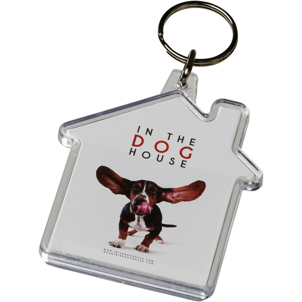 Logotrade advertising products photo of: Combo house-shaped keychain