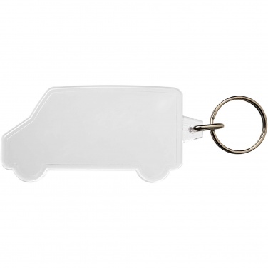 Logo trade business gifts image of: Combo van-shaped keychain