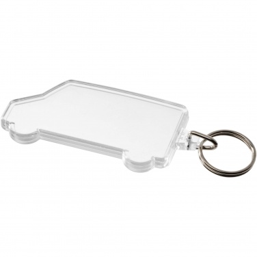 Logo trade business gifts image of: Combo van-shaped keychain