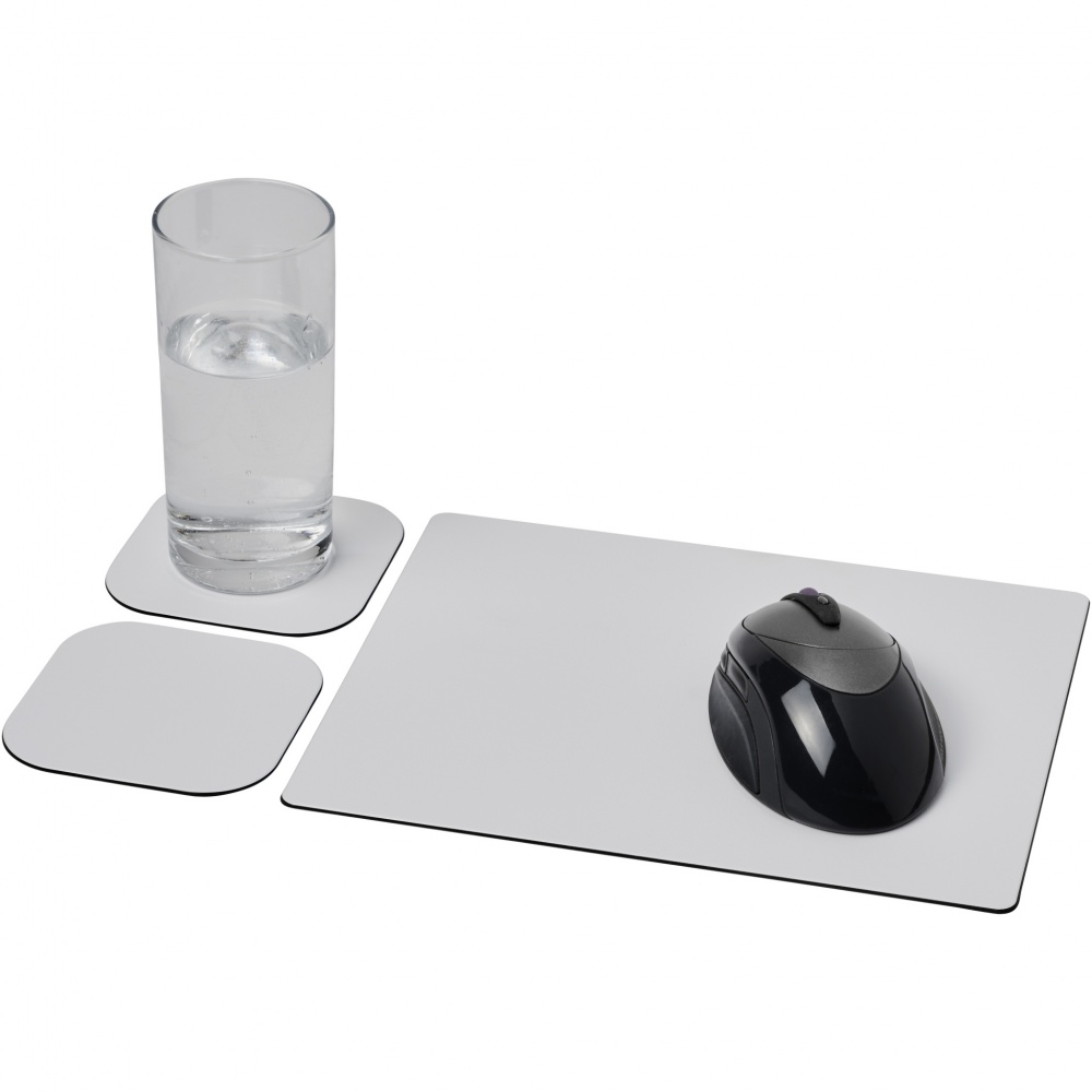 Logo trade promotional items picture of: Brite-Mat® mouse mat and coaster set combo 3
