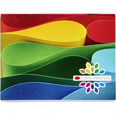 Logo trade promotional items image of: Sticky-Mate® A7 soft cover sticky notes 100x75mm