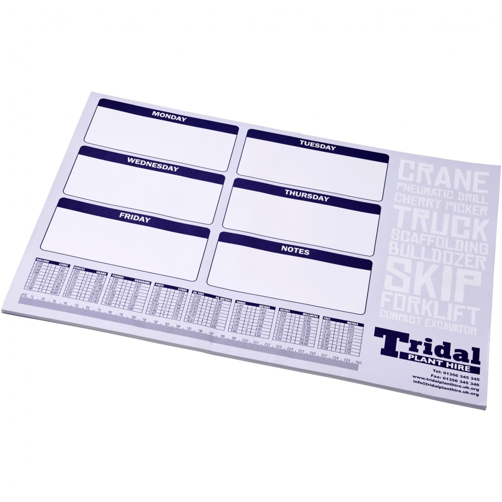 Logo trade promotional giveaways picture of: Desk-Mate® A2 notepad