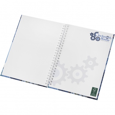Logo trade promotional merchandise image of: Wire-o A5 notebook hard cover