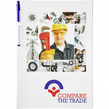 Logo trade promotional gifts image of: Essential conference pack A4 notepad and pen