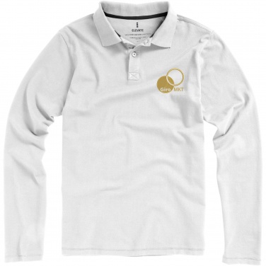 Logo trade promotional products picture of: Oakville long sleeve men's polo
