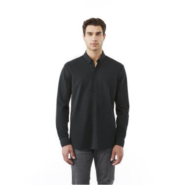 Logo trade promotional gift photo of: Bigelow long sleeve men's pique shirt