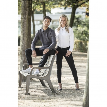 Logo trade advertising products image of: Bigelow long sleeve women's pique shirt