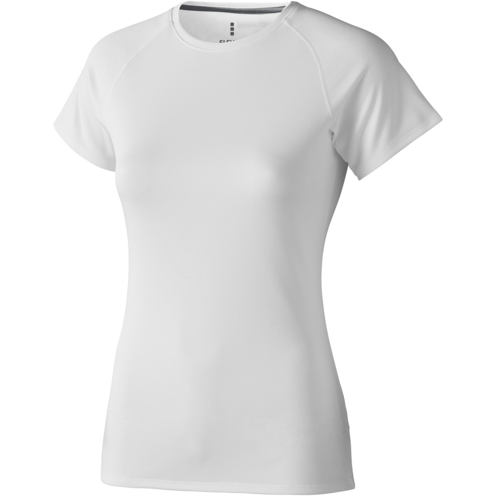 Logo trade promotional giveaway photo of: Niagara short sleeve women's cool fit t-shirt