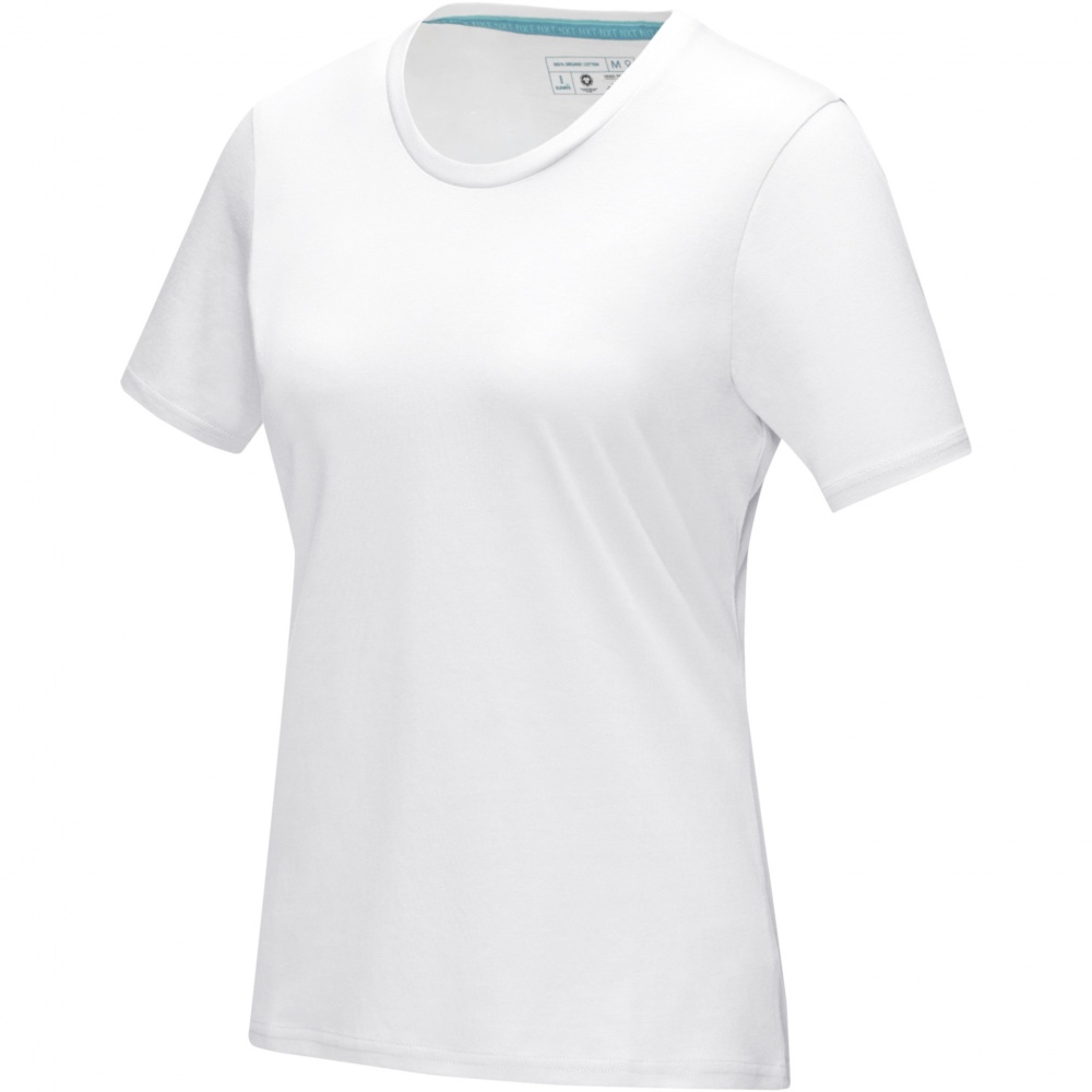 Logo trade promotional products image of: Azurite short sleeve women’s organic t-shirt