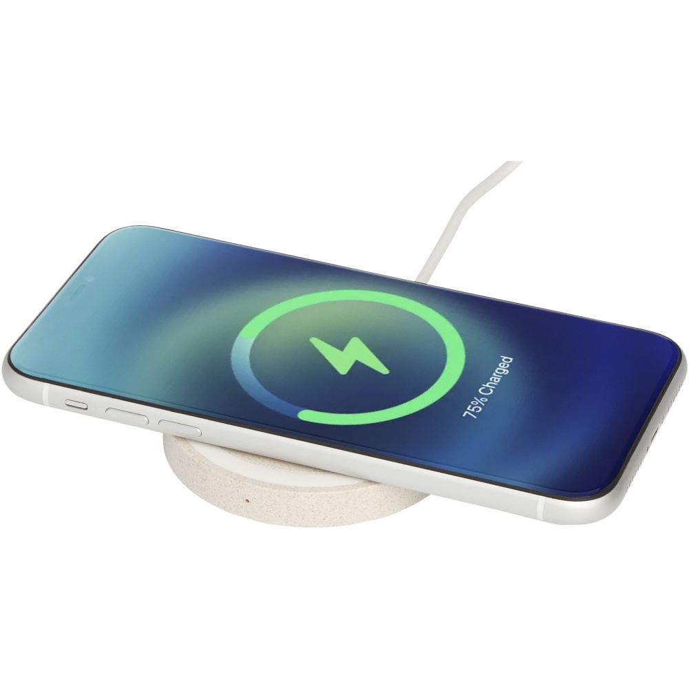 Logotrade promotional product picture of: Naka 5W wheat straw wireless charging pad