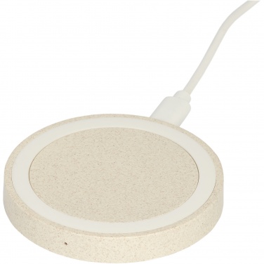 Logotrade promotional merchandise photo of: Naka 5W wheat straw wireless charging pad
