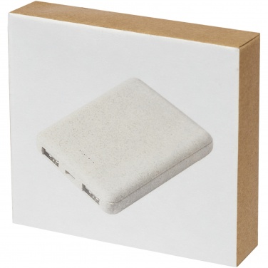 Logo trade advertising products image of: Asama 5000 mAh wheat straw power bank