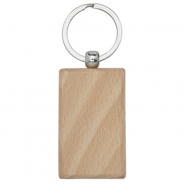 Logotrade promotional merchandise picture of: Gian beech wood rectangular keychain