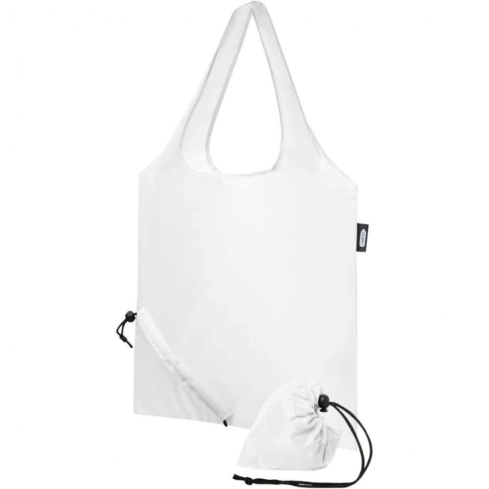 Logo trade advertising products image of: Sabia RPET foldable tote bag 7L