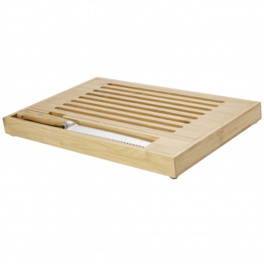 Logotrade promotional merchandise image of: Pao bamboo cutting board with knife