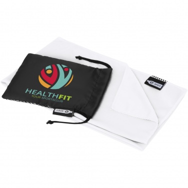Logo trade promotional giveaways image of: Raquel cooling towel made from recycled PET 80x30 cm