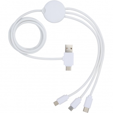 Logo trade corporate gift photo of: Pure 5-in-1 charging cable with antibacterial additive