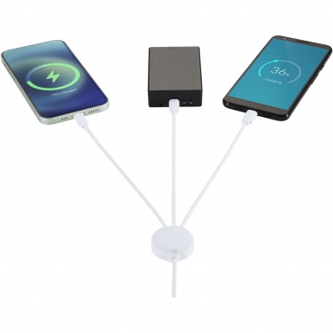 Logo trade business gifts image of: Pure 5-in-1 charging cable with antibacterial additive