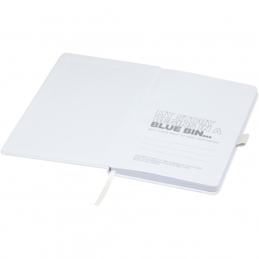 Logo trade promotional products image of: Honua A5 recycled paper notebook with recycled PET cover