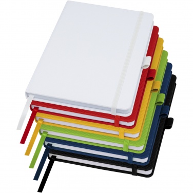 Logo trade corporate gift photo of: Honua A5 recycled paper notebook with recycled PET cover