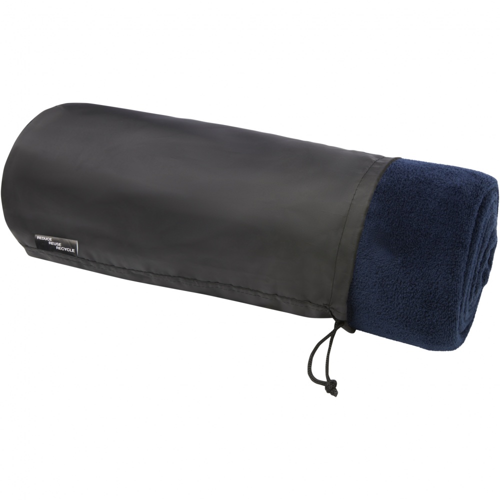 Logo trade promotional product photo of: Lily GRS certified RPET coral fleece blanket