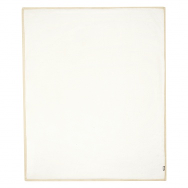 Logotrade promotional gift picture of: Marigold GRS certified RPET polar fleece and sherpa blanket