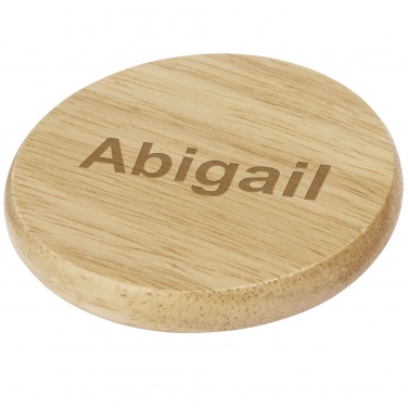 Logotrade corporate gift picture of: Scoll wooden coaster with bottle opener