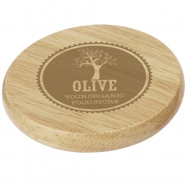 Logotrade advertising products photo of: Scoll wooden coaster with bottle opener