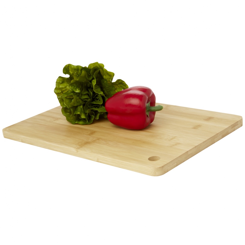Logotrade promotional giveaway image of: Harp bamboo cutting board