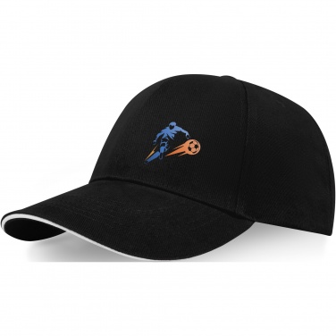 Logo trade corporate gifts image of: Topaz 6 panel GRS recycled sandwich cap