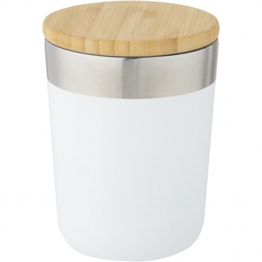 Logo trade promotional gifts picture of: Lagan 300 ml stainless steel tumbler with bamboo lid