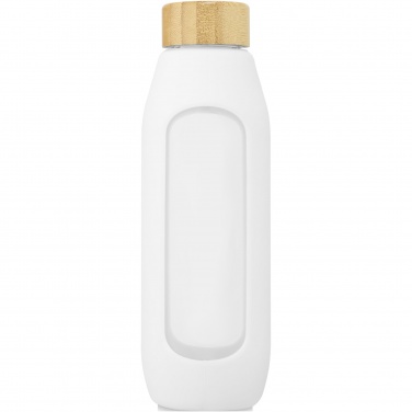 Logotrade promotional giveaway picture of: Tidan 600 ml borosilicate glass bottle with silicone grip