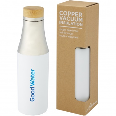 Logotrade promotional gift image of: Hulan 540 ml copper vacuum insulated stainless steel bottle with bamboo lid