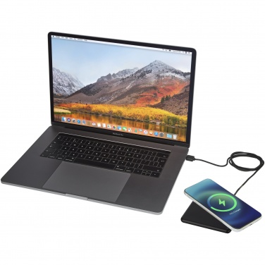 Logotrade promotional product picture of: Loop 10W recycled plastic wireless charging pad