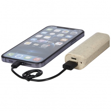 Logotrade corporate gifts photo of: Yoko 1200mAh wheat straw power bank