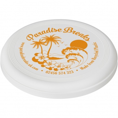Logo trade promotional giveaways image of: Crest recycled frisbee
