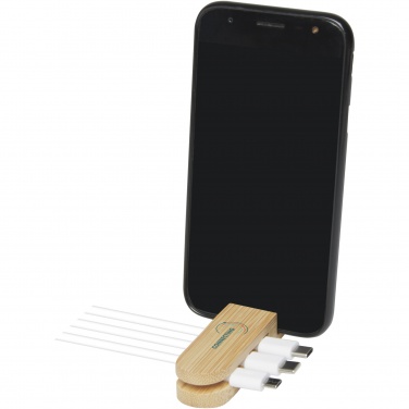 Logotrade promotional giveaway image of: Edulis bamboo cable manager 
