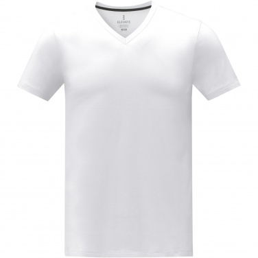 Logo trade promotional merchandise picture of: Somoto short sleeve men's V-neck t-shirt 
