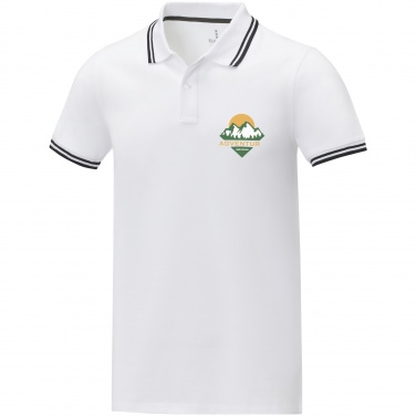 Logo trade advertising product photo of: Amarago short sleeve men's tipping polo