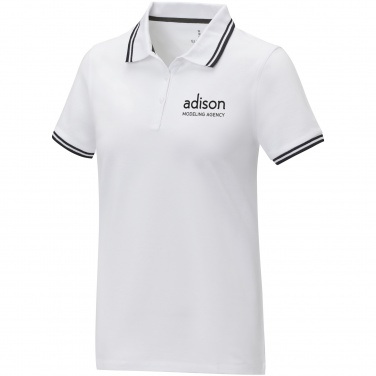 Logotrade promotional gift image of: Amarago short sleeve women's tipping polo