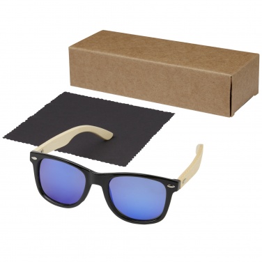 Logotrade corporate gifts photo of: Taiyō rPET/bamboo mirrored polarized sunglasses in gift box