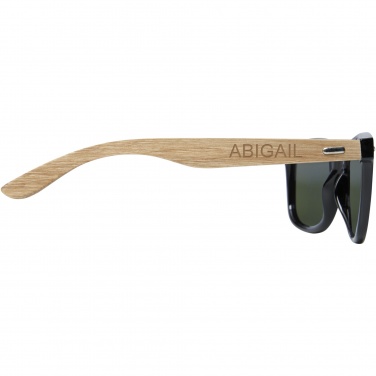 Logotrade advertising product image of: Hiru rPET/wood mirrored polarized sunglasses in gift box