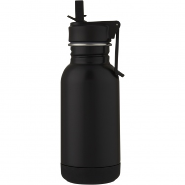 Logotrade promotional product image of: Lina 400 ml stainless steel sport bottle with straw and loop