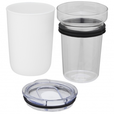 Logo trade corporate gift photo of: Bello 420 ml glass tumbler with recycled plastic outer wall