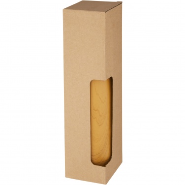 Logotrade promotional giveaway image of: Cove 500 ml vacuum insulated stainless steel bottle with wood print