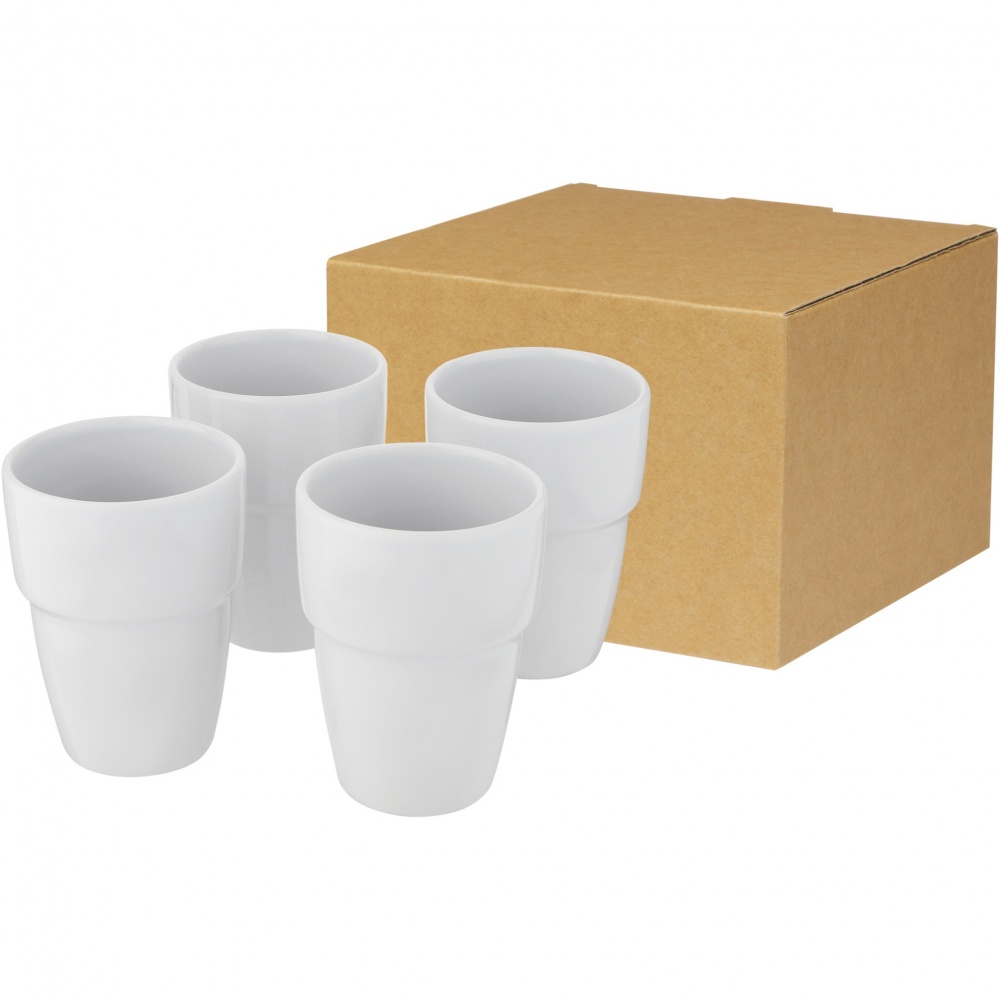 Logotrade promotional product picture of: Staki 4-piece 280 ml stackable mug gift set