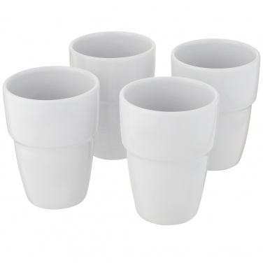 Logo trade corporate gifts image of: Staki 4-piece 280 ml stackable mug gift set